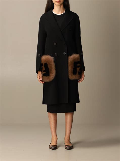 fendi fur coat logo